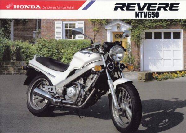 HONDA NTV 650 Revere + Prospekt brochure + 8 Seiten + aus 1989 ?
