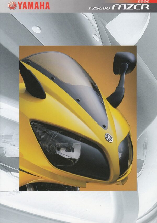 YAMAHA FZS 600 Fazer + PROSPEKT brochure + 4 Seiten + aus 2002
