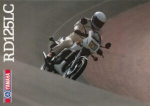YAMAHA RD 125 LC + Prospekt brochure + 4 Seiten + aus 1982 ?