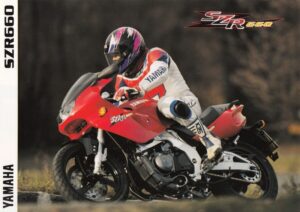 YAMAHA SZR 660 + Prospekt brochure + 4 Seiten + aus 1997 ?