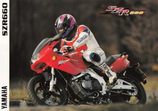 YAMAHA SZR 660 + Prospekt brochure + 4 Seiten + aus 1997 ?