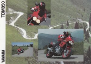 YAMAHA TDM 850 + Prospekt brochure + 6 Seiten + aus 1993