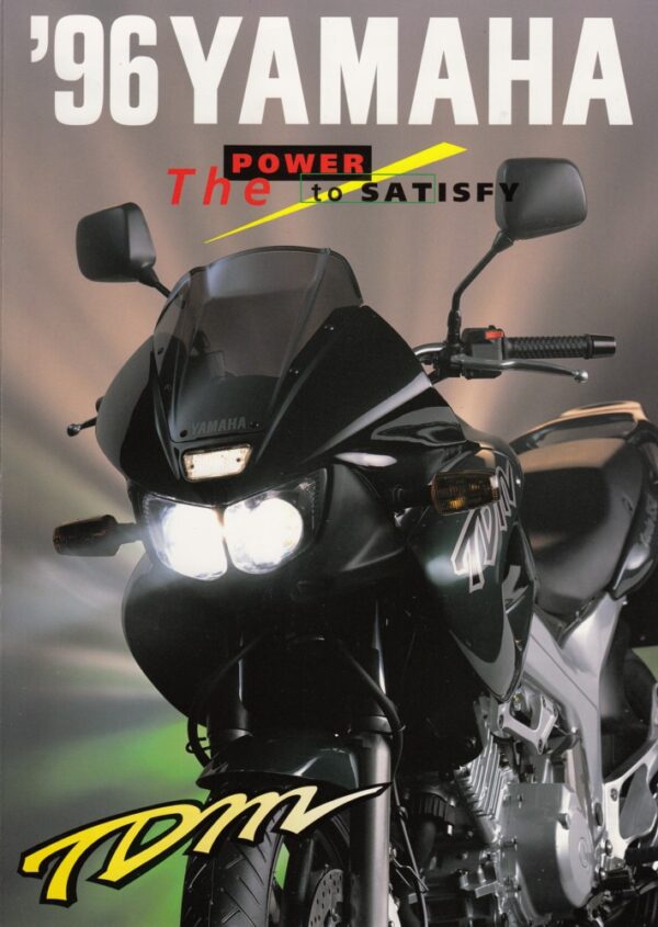 YAMAHA TDM 850 + Prospekt brochure + 4 Seiten + aus 1996