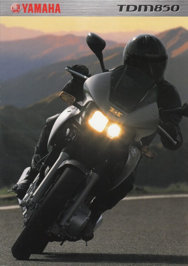 YAMAHA TDM 850 + Prospekt brochure + 6 Seiten + aus 2000