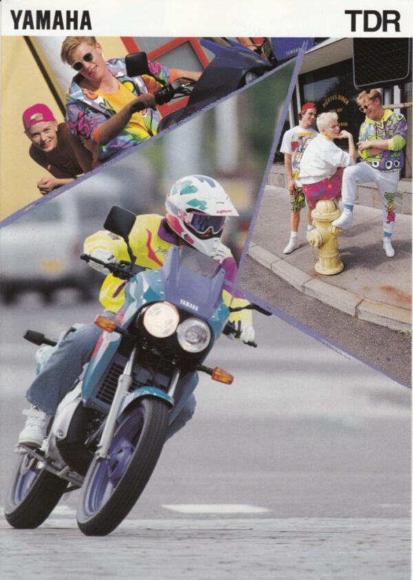 YAMAHA TDR 125 + Prospekt brochure + 6 Seiten + aus 1993 ?