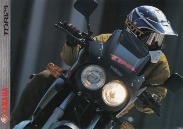YAMAHA TDR 125 + Prospekt brochure + 4 Seiten + aus 1997 ?