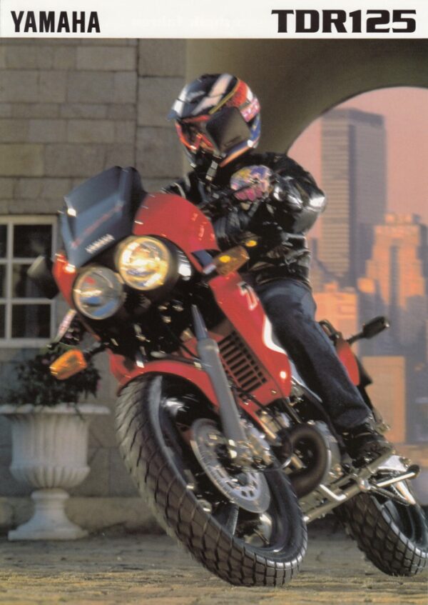 YAMAHA TDR 125 + Prospekt brochure + 4 Seiten + aus 1997 ?