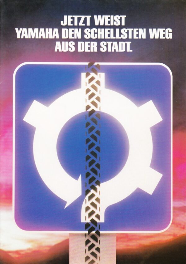 YAMAHA TDR 250 + Prospekt Poster brochure + 8 Seiten + aus 10/1987