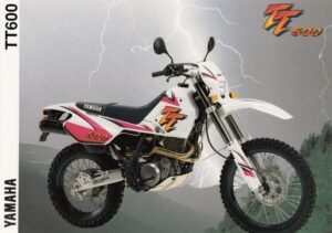 YAMAHA TRX 850 + Prospekt flyer + 1 Blatt / 2 Seiten + aus 1996