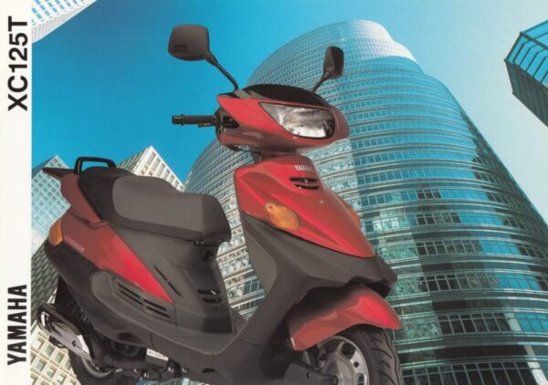 YAMAHA XC 125 T + Prospekt brochure + 4 Seiten + aus 9/1994