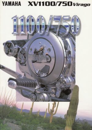 YAMAHA XV 1100 / 750 Virago + PROSPEKT brochure + 6 Seiten + aus 9/1995