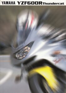 Titelseite: YAMAHA YZF 600 R Thundercat + PROSPEKT brochure + 8 Seiten + aus 1996