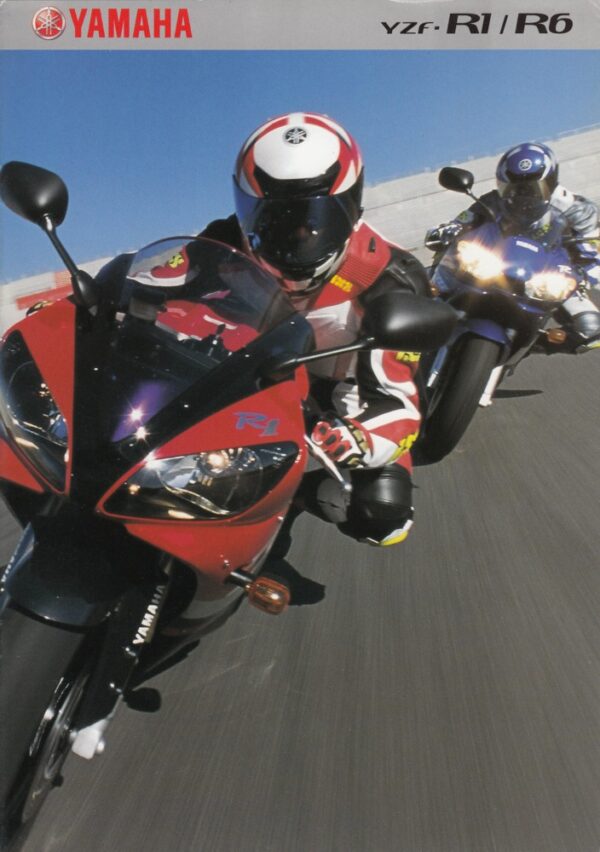 YAMAHA YZF-R1 / R6 + PROSPEKT brochure + 12 Seiten + aus 2001