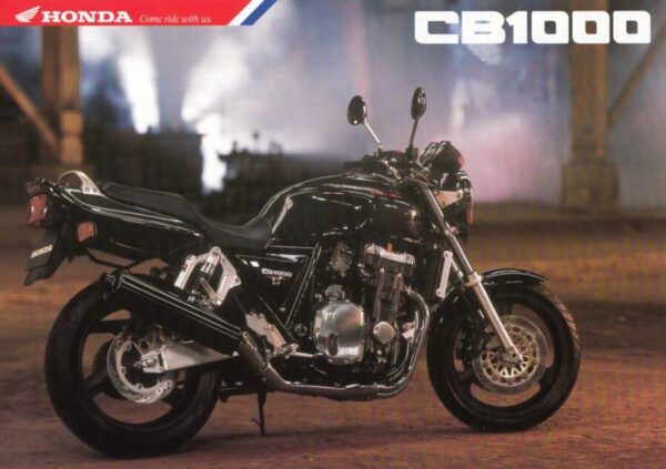 HONDA CB 1000 + PROSPEKT / flyer + 1 Blatt / 2 Seiten + aus 1992 ?