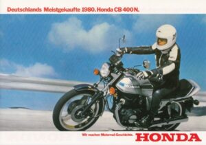 HONDA CB 400 N + PROSPEKT flyer + 1 Blatt / 2 Seiten + aus 1980?