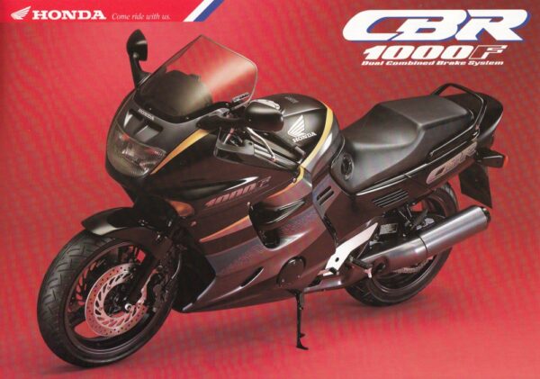 HONDA CBR 1000 F + Prospekt flyer + 1 Blatt / 2 Seiten + aus 1992?