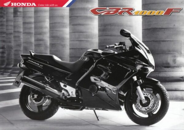 HONDA CBR 1000 F + Prospekt / flyer + 1 Blatt / 2 Seiten + aus 9/1998