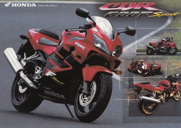 HONDA CBR 600 F Sport + Prospekt flyer + 1 Blatt / 2 Seiten + aus 09/2000