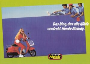 HONDA Melody + Prospekt flyer + 1 Blatt / 2 Seiten + aus 4/1982