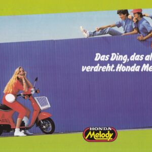 HONDA Melody + Prospekt flyer + 1 Blatt / 2 Seiten + aus 4/1982