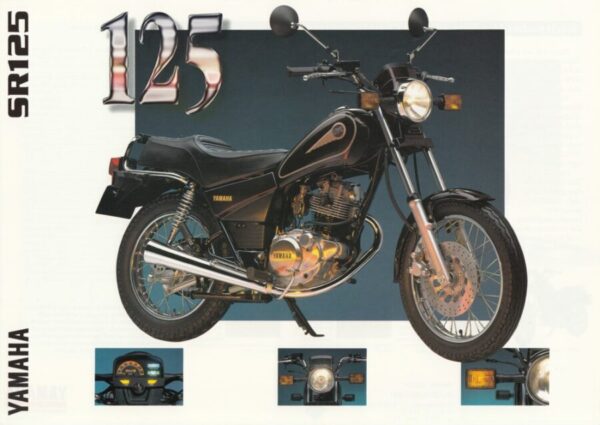 YAMAHA SR 125 + Prospekt flyer + 1 Blatt / 2 Seiten + aus 1996 ?