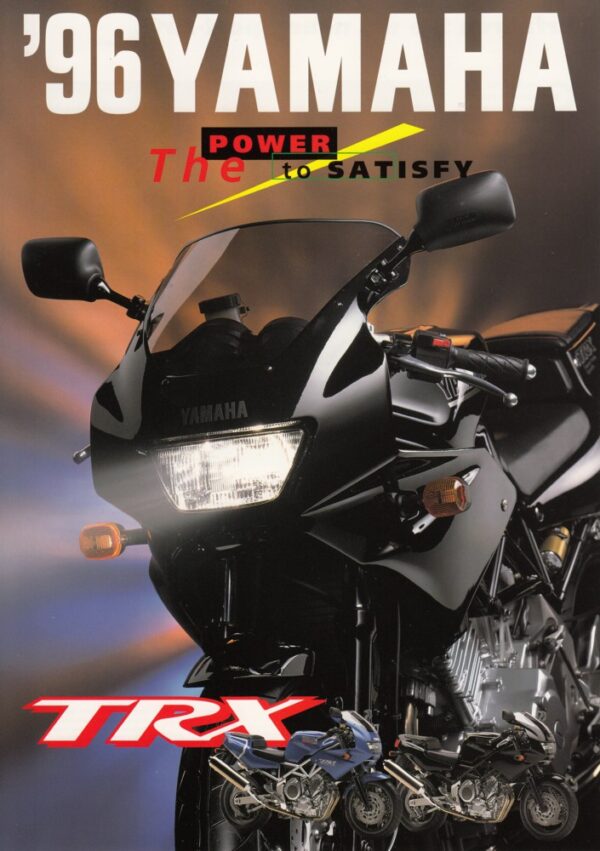 YAMAHA TRX 850 + Prospekt flyer + 1 Blatt / 2 Seiten + aus 1996