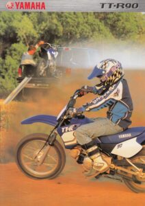 Titelseite: YAMAHA TT-R 90 + Prospekt flyer + 1 Blatt / 2 Seiten + aus 2000 ?