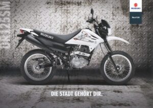 SUZUKI DR 125 SM + Prospekt flyer + 1 Blatt / 2 Seiten + aus 01/2012