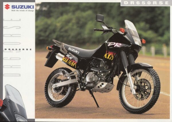 SUZUKI DR 650 RSE + PROSPEKT brochure + 4 Seiten + aus 10/1994