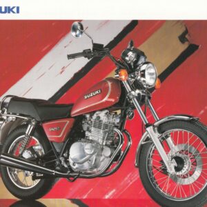SUZUKI GN 250 + Prospekt flyer + 1 Blatt / 2 Seiten