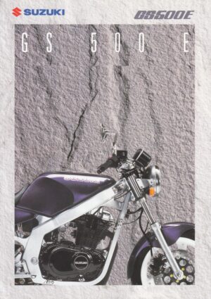 SUZUKI GS 500 E + Prospekt brochure + 4 Seiten + aus 7/1993