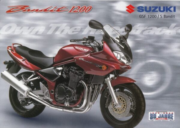 SUZUKI GSF 1200 / S Bandit + PROSPEKT brochure + 6 Seiten + aus 12/2000