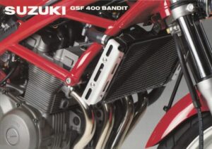 SUZUKI GSF 400 Bandit + Prospekt brochure + 4 Seiten + aus 1989 ?