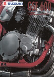 Titelseite: SUZUKI GSF 600 Bandit + Prospekt brochure + 4 Seiten + aus 1995 ?