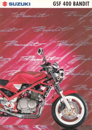 SUZUKI GSF 400 Bandit + Prospekt brochure + 4 Seiten + aus 1989 ?