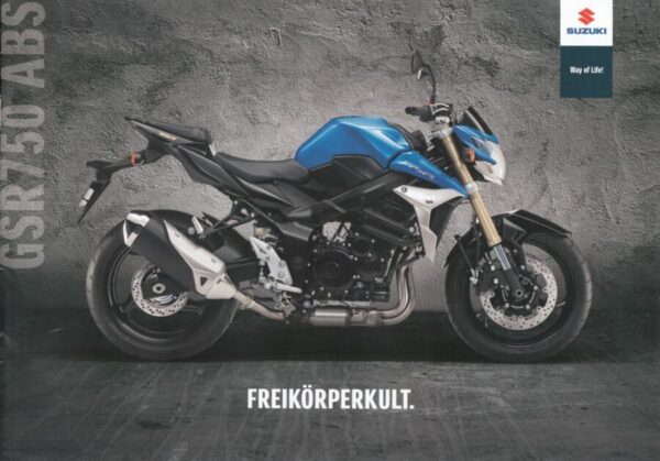 SUZUKI GSR 750 ABS + Prospekt brochure + 8 Seiten + aus 1/2012