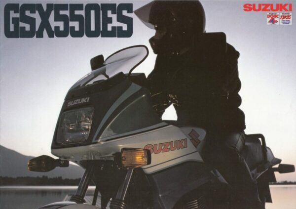 SUZUKI GSX 550 ES + PROSPEKT brochure + 8 Seiten + aus 1/1984