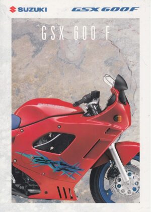 SUZUKI GSX 600 F + Prospekt brochure + 4 Seiten + aus 8/1993