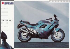 SUZUKI GSX 600 F + PROSPEKT brochure + 4 Seiten + aus 10/1994