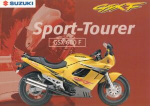 SUZUKI GSX 600 F + Prospekt flyer + 1 Blatt / 2 Seiten + aus 11/1996