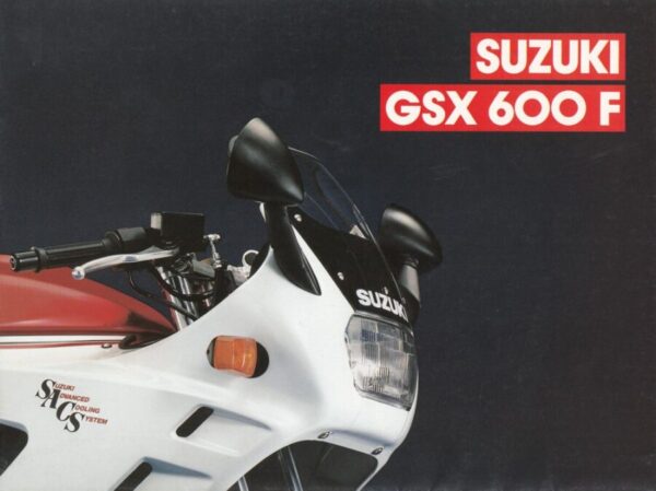 SUZUKI GSX 600 F + Prospekt brochure POSTER + 8 Seiten + aus 1997 ?