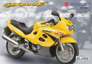 SUZUKI GSX 600 F + Prospekt flyer + 1 Blatt / 2 Seiten + aus 12/2000