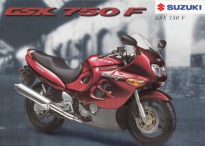 SUZUKI GSX 750 F + PROSPEKT flyer + 1 Blatt / 2 Seiten + aus 11/1999