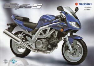 Titelseite: SUZUKI SV 650 / S + Prospekt brochure + 4 Seiten + aus 01/2004