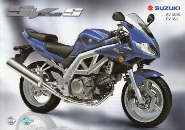 SUZUKI SV 650 / S + Prospekt brochure + 4 Seiten + aus 01/2004
