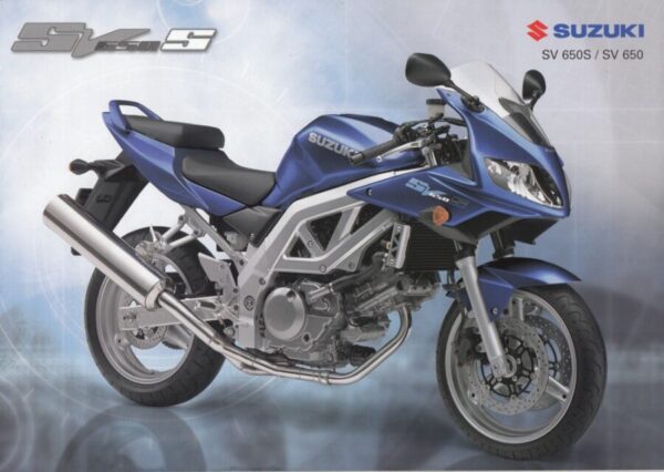 SUZUKI SV 650S / SV 650 + Prospekt brochure + 6 Seiten + aus 01/2003