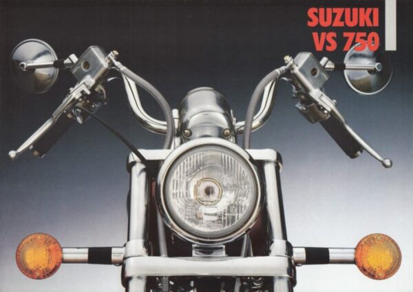 SUZUKI VS 750 Intruder + Prospekt brochure + 4 Seiten + aus 1989?