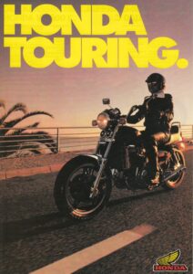 Titelseite: HONDA, Motorrad-Programm 1985 Tourer + Prospekt brochure + 4 Seiten