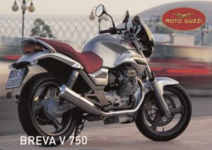 MOTO GUZZI Breva V 750 + Prospekt flyer Werbung + 1 Blatt / 2 Seiten