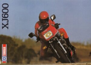 YAMAHA XJ 600 + PROSPEKT brochure + 4 Seiten + aus 11/1984